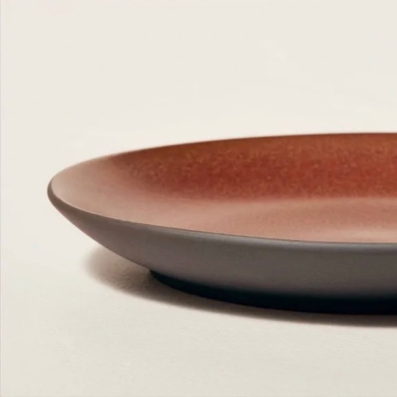 HEARTH & HAND 4pk Stoneware Exposed Rim Appetizer Plates, Cinnamon, NWT - Picture 5 of 6